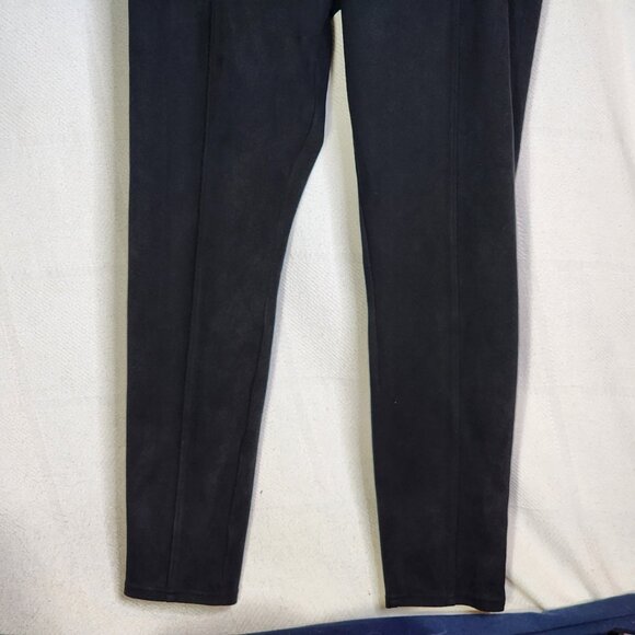 Simply Vera Vera Wang Black Poly Span Velvet Soft Stretch Dress Legging Size XL - Picture 5 of 16